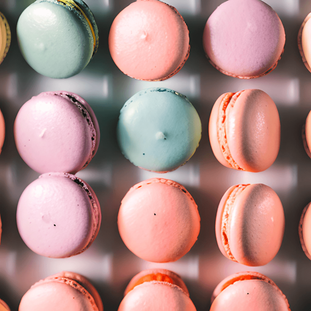 macarons in color